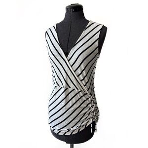 B&W Striped Sleeveless Top